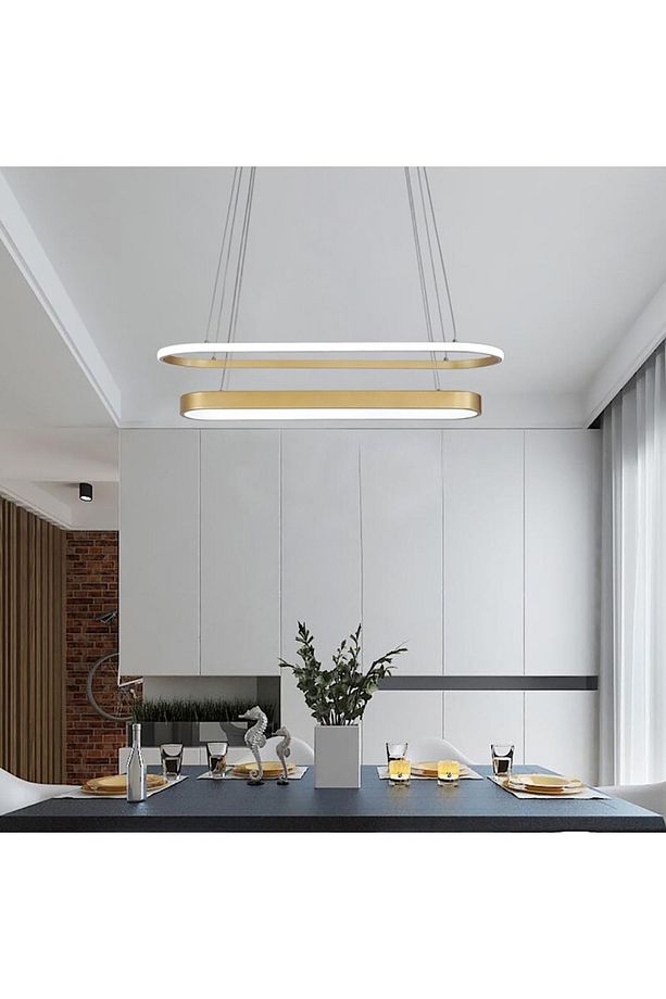 Sarkıt Led Avize Solid 120x18 90x10cm - 3