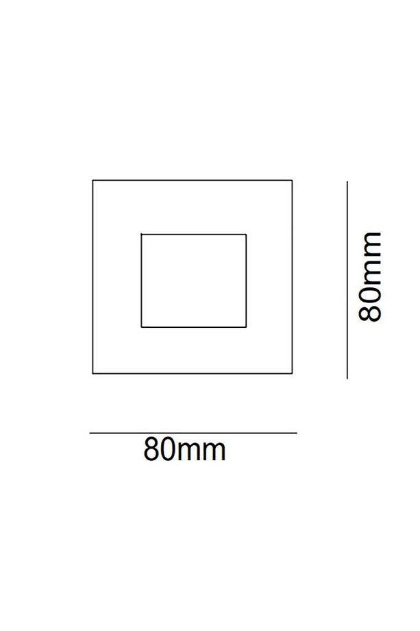 Ledli Merdiven Duvar Aplik 8x8 cm - 5