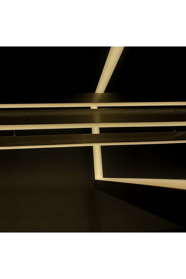 Sarkıt Led Avize Sideward Üçlü Yatay Dörtgen - 7