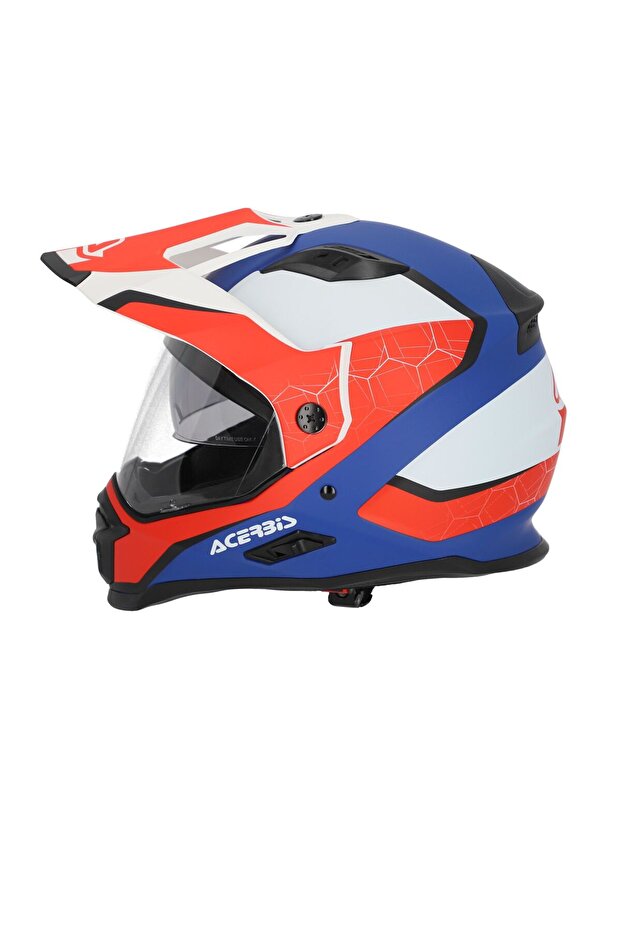 ACERBİS REACTIVE 22-06 KASK KIRMIZI MAVİ - 2