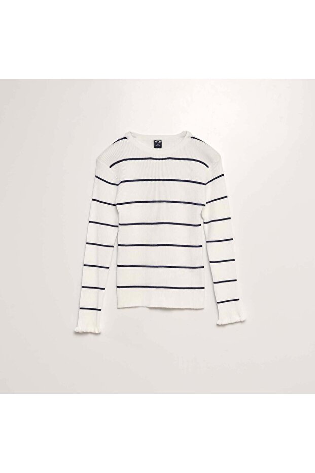 سترة مضلعة باللون البيج - 1