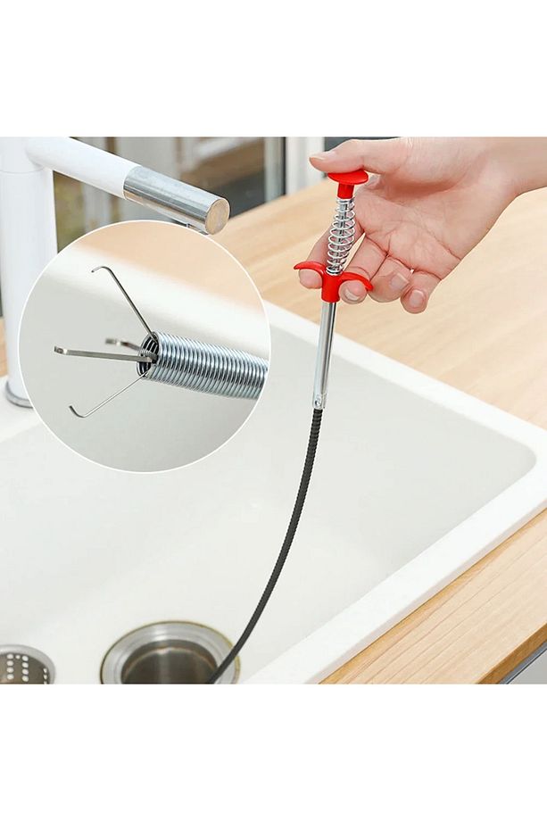 Kıskaçlı Tıkalı Lavabo Ve Gider Boruları Açma Teli - 8