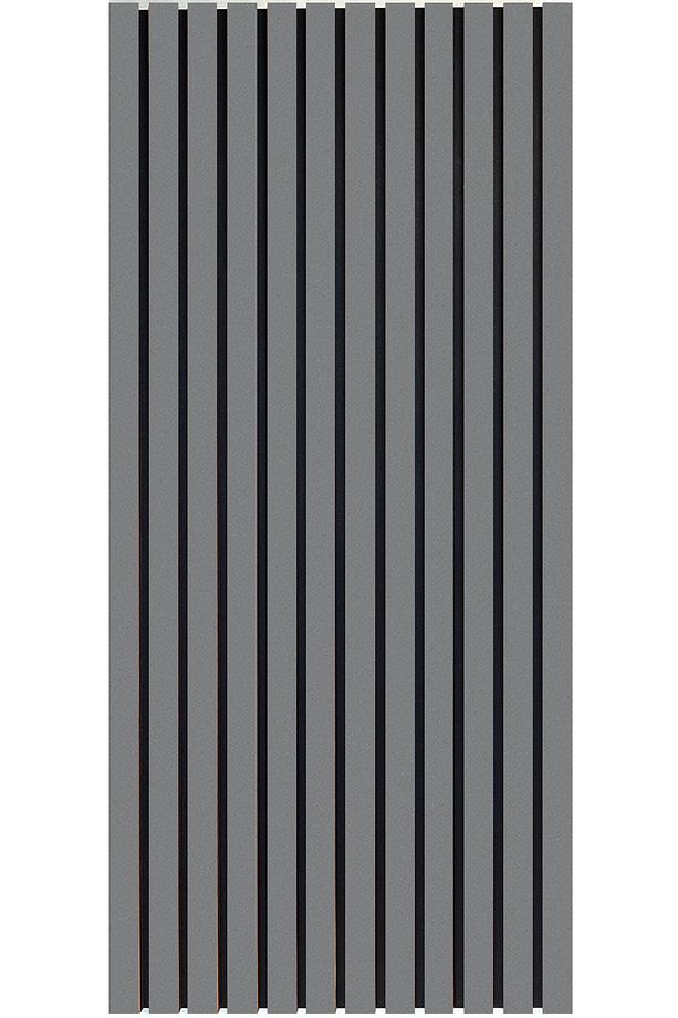 140 Cm 12 Adet Mdf Ahşap Duvar Çıtası - Antrasit (PANEL DEĞİLDİR) - 1