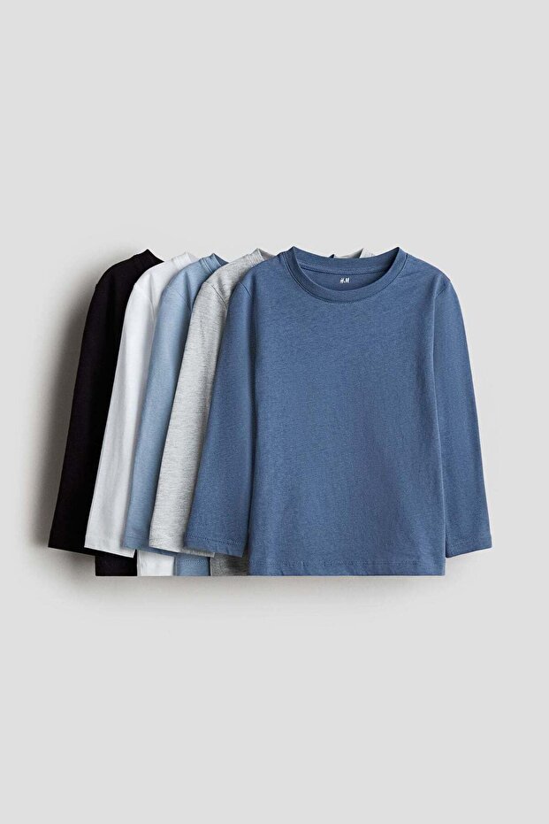 5-pack cotton jersey tops