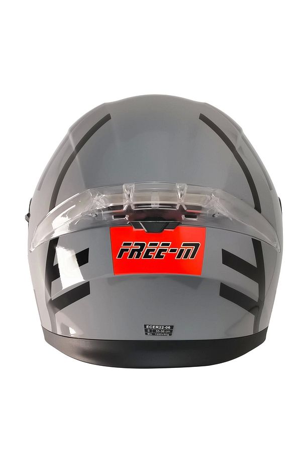 965 Upset Nardo Gri-siyah Çene Açılır Kask - 4