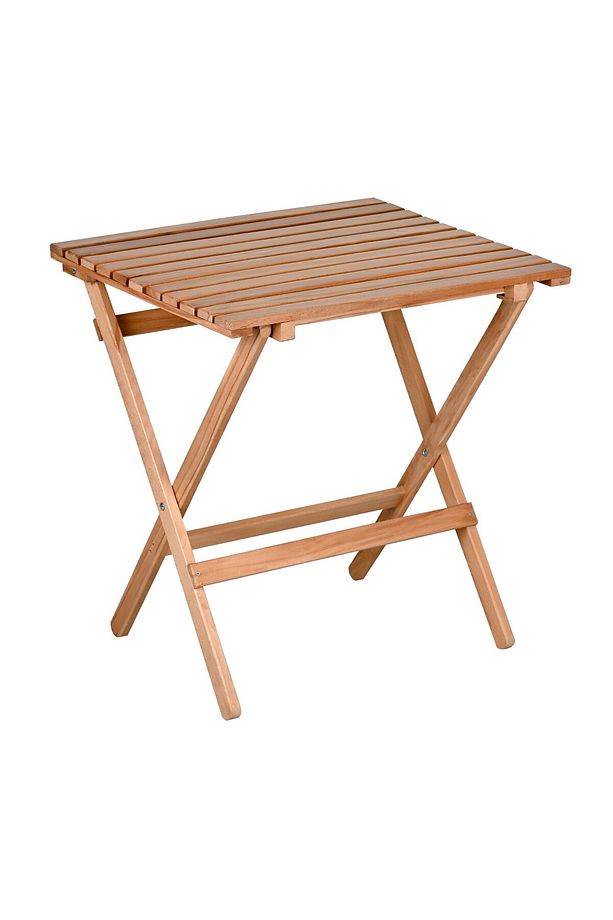 AHŞAP KATLANIR PUF MİNDERLİ 3 lü BİSTRO SET BAHÇE TAKIMI (NATUREL-YEŞİL) - 3