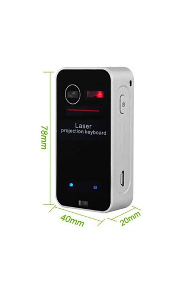 Bluetooth Lazer Klavye Şarjlı  Phone Android Tablet İçin Kablosuz Taşınabilir Projeksiyon Klavye - 8