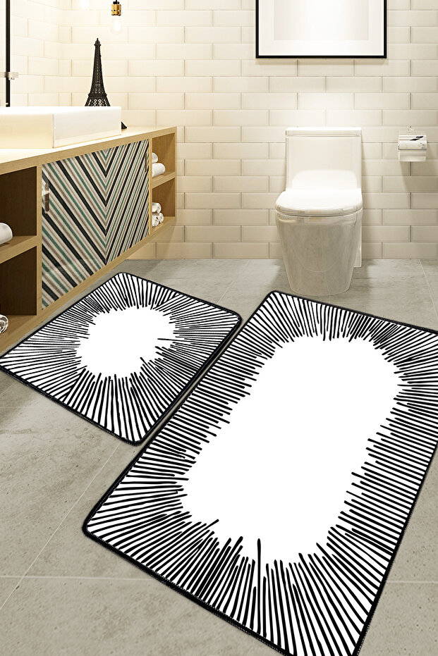 Somber Ekru 2'li Set Banyo Paspası Djtbanyo - 1