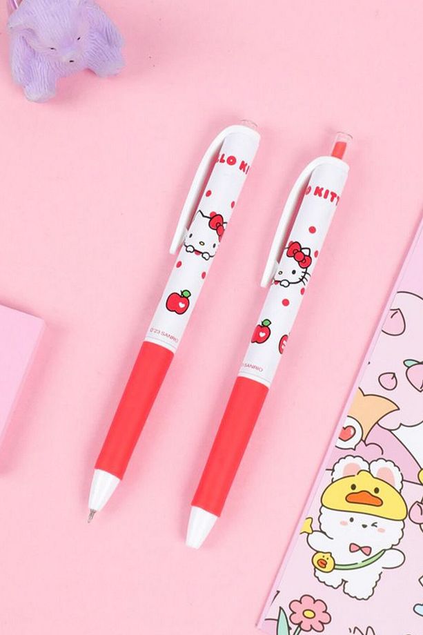 Sanrio Lisanslı Elma Koleksiyonu Jel Tükenmez Kalem - Hello Kitty - 2