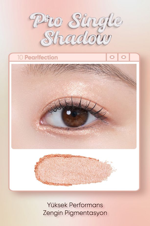 İnci Işıltılı Kremsi Dokuya Sahip Tekli Far CLIO Pro Single Shadow (23FW) (G10 Pearfection) - 2