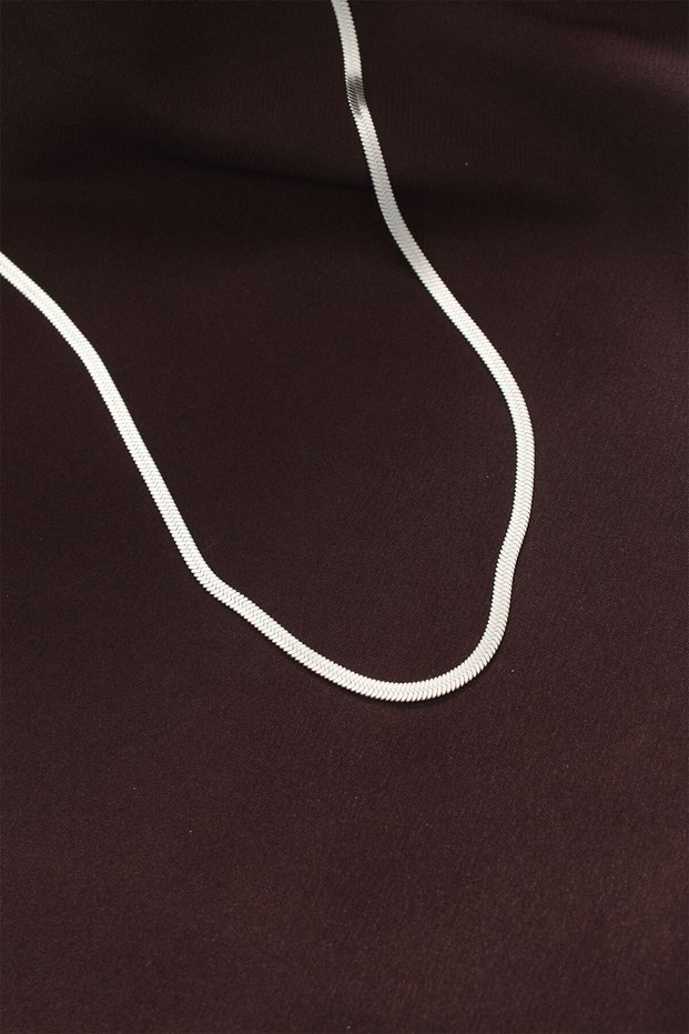 316L Steel Silver Color 60 cm Italian Chain Necklace Tj-Bko6229