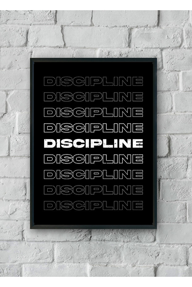 "Discipline" Poster Tablo - 1