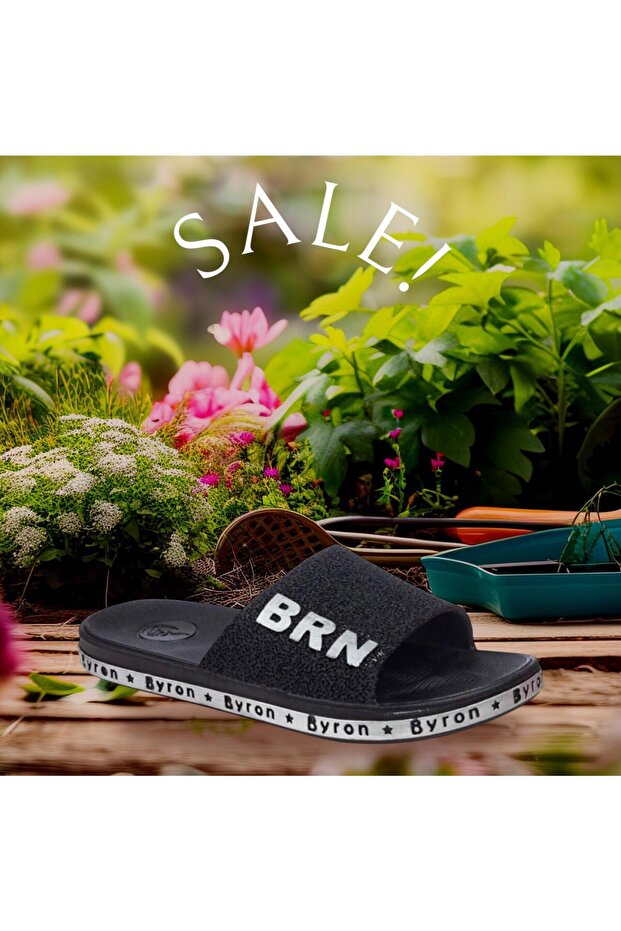 Men's Non-Slip Slippers Balcony-beach-pool Slippers- Daily Slippers Black