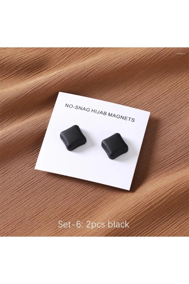 2 pack scarf magnet shawl magnet matte finish scarf magnet hijab pins brooch - black