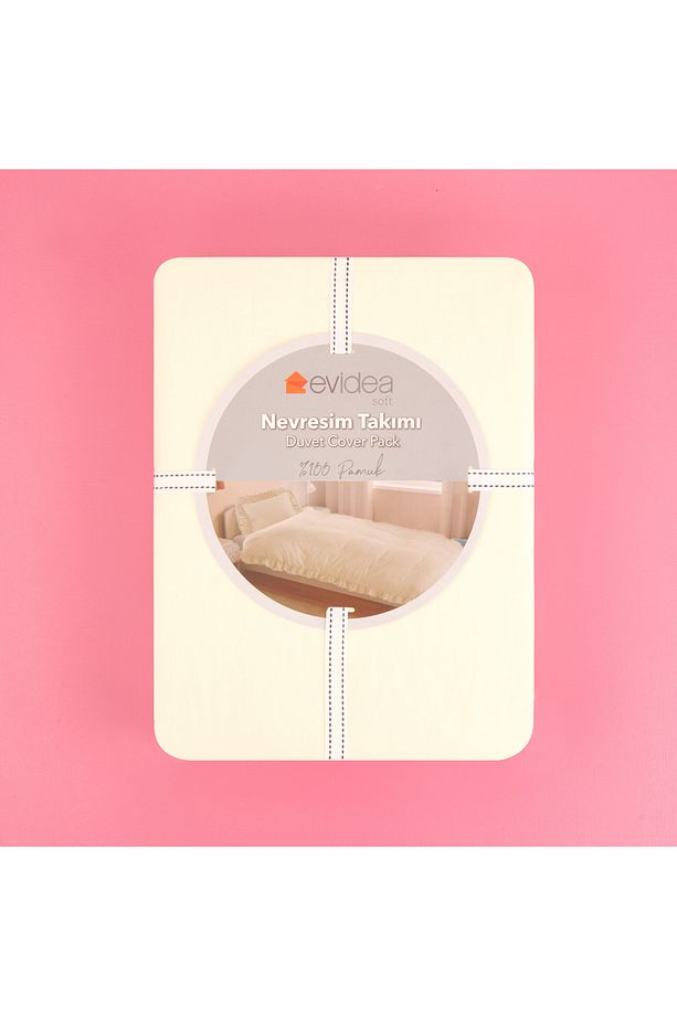 Soft Fırfırlı Tek Kişilik Nevresim Takımı - Taş - 6