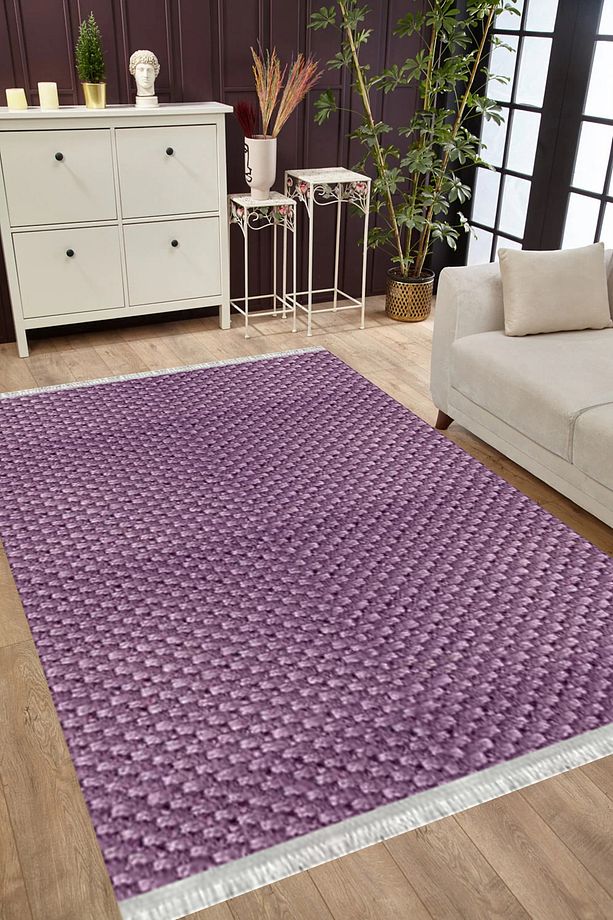 Kaymaz Tabanlı Yıkanabilir Antibakteriyel Dijital Baskı Doku Salon Halısı Yolluk Kilim - 1