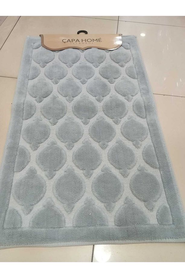 2 PARÇA GÜNLÜK ÇEYİZLİK PREMİUM KALİTE YINANILABİLİR PANYO HALISI & KLOZET TAKIMI SET 60x100/50X60 - 7