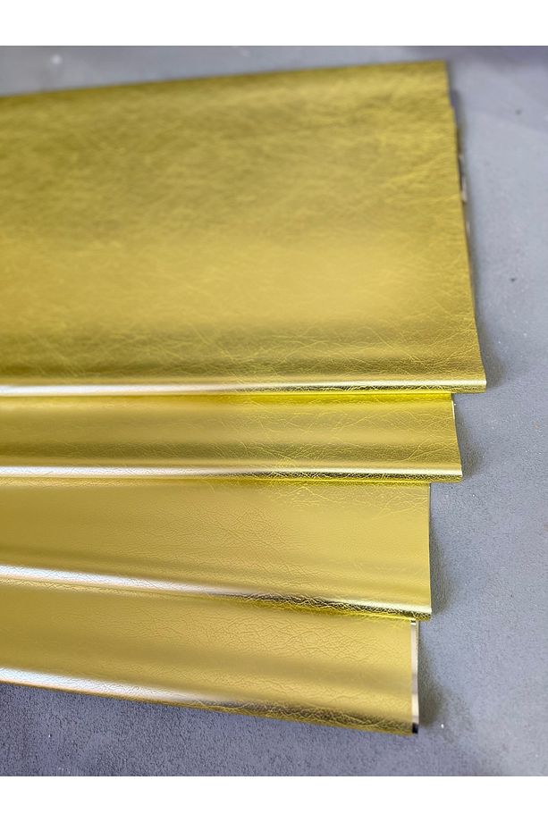 Gold rengi metalize laminasyonlu hediye paketleme jelatini 70*100 cm (5 adet) - 2