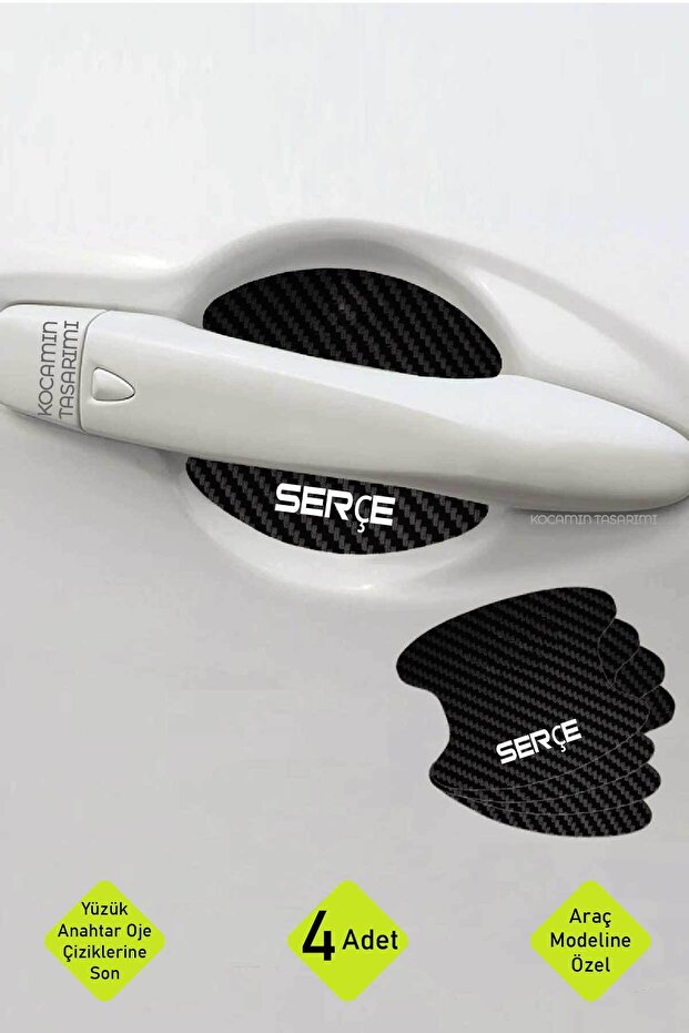 Tofaş Sparrow Inside Door Protection and Aesthetic Foil Set - Carbon Design, 4 Pieces