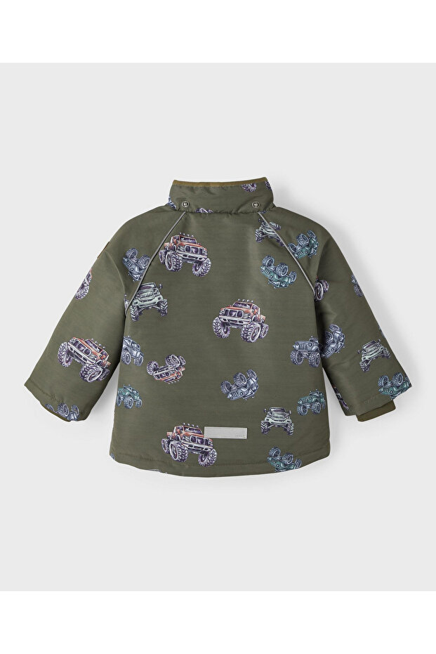 Printed Jacket - Olive Night - 4