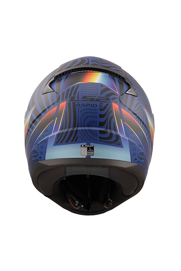 RAPID 2 OPTIK MAT MAVİ-MOR KASK - 5