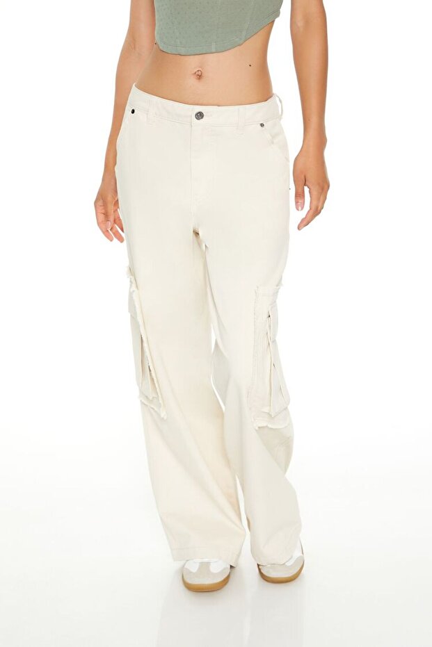 Kargo Wide-Leg Pantolon - 4