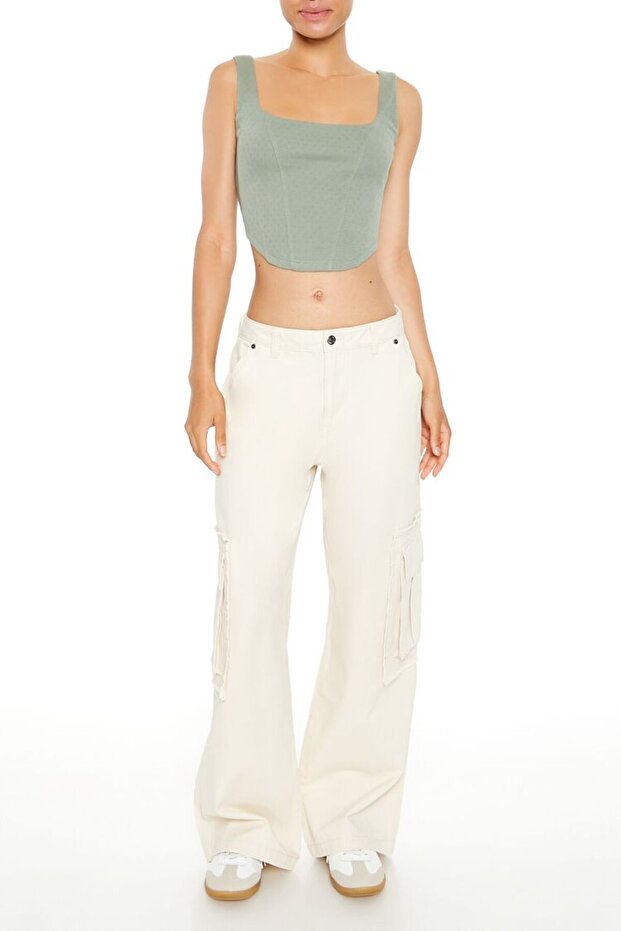 Kargo Wide-Leg Pantolon - 2