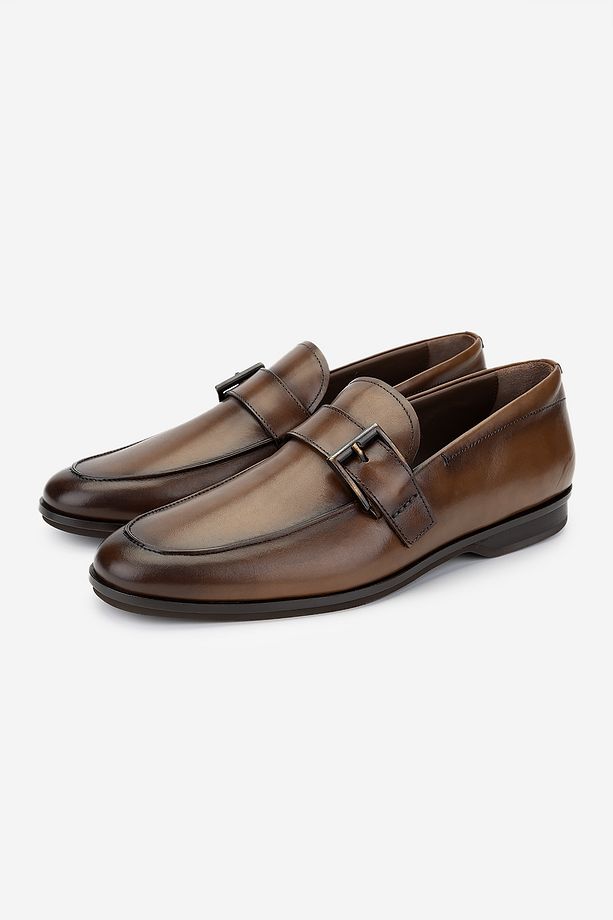 Erkek Deri Taba Loafer Ayakkabı - 6