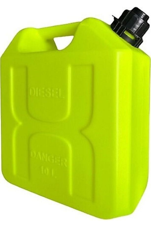 Benzin BidonuSARI 10Litre Akaryakıt Mazot Taşıma Doldurma Boşaltma Borulu Plastik Antistatik - 5