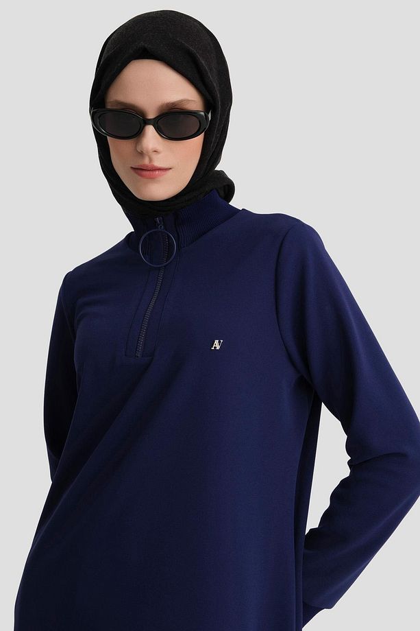 Sweat Tunik Ortd412 Morcivert - 4