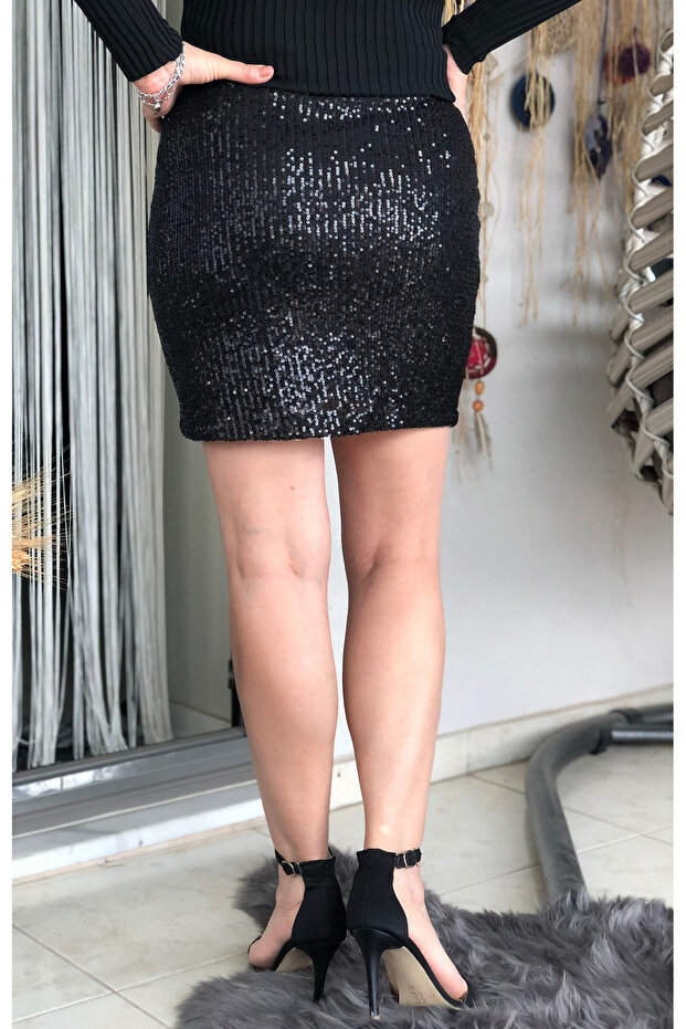 Astarlı Pul Payet Etek - 6