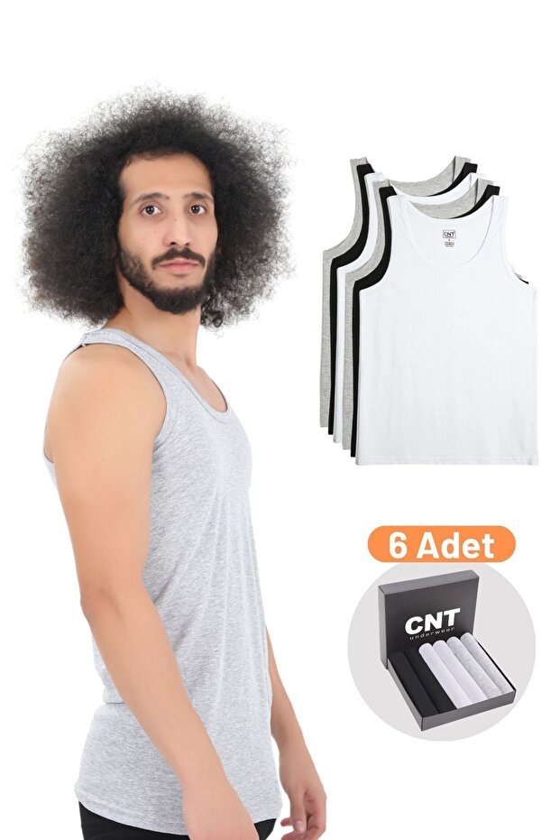 Erkek Atlet Pamuklu Basic 6'lı Premium Paket - 3