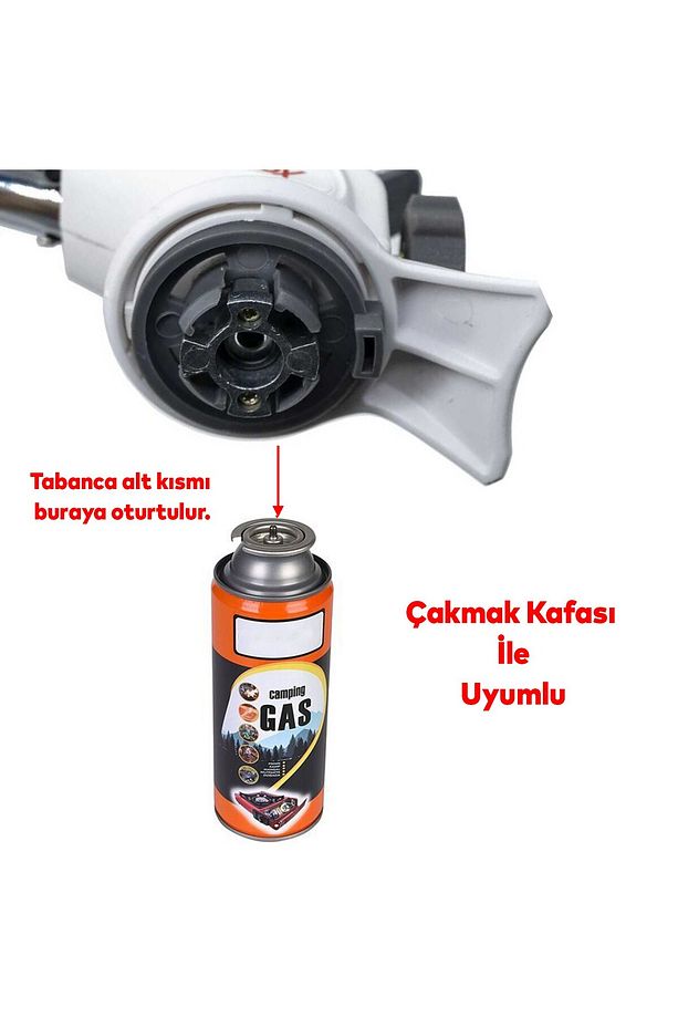 Kamp Gazı 5 Adet Bütan Propan Gaz Tüpü Portatif Ocak Kartuşu Tek kullanımlık Pürmüz 400 ml - 3