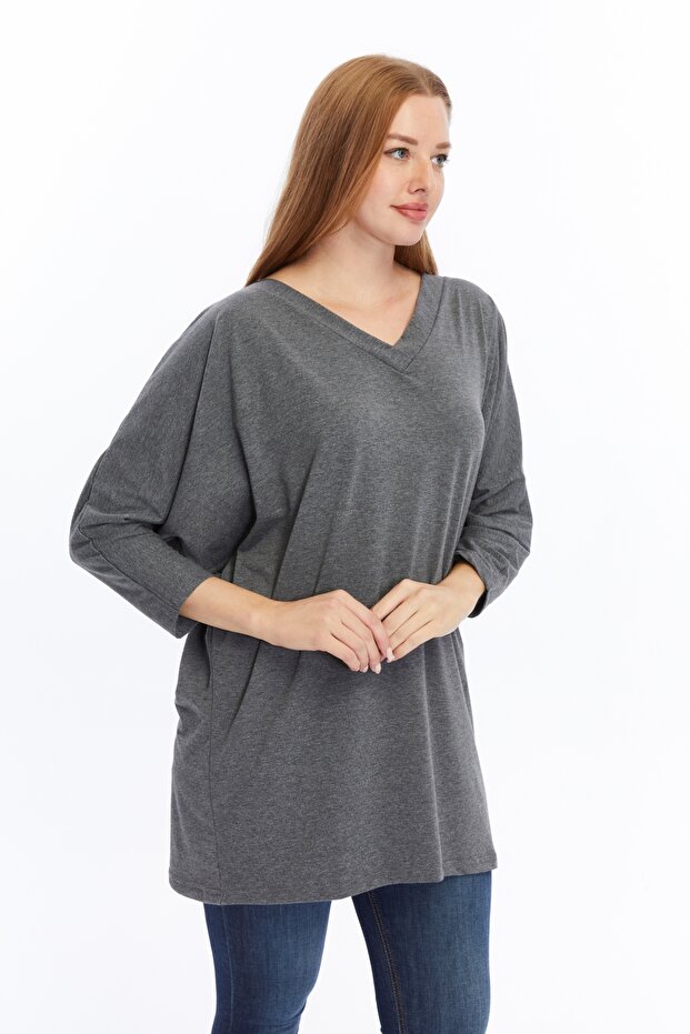 بلوزة بأكمام الخفافيش - 3