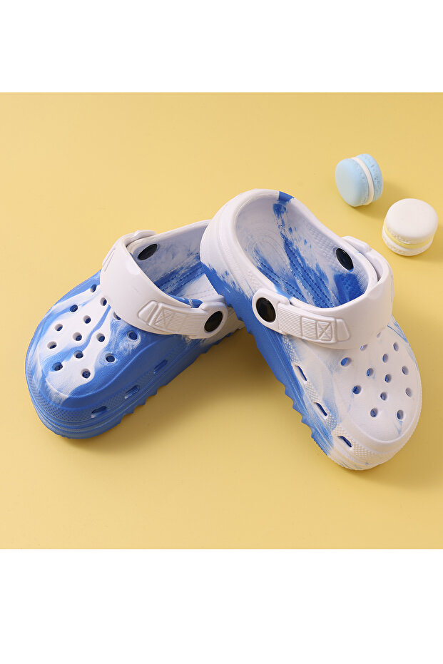 قباقيب بتصميم صبغ التعادل - أزرق - 2