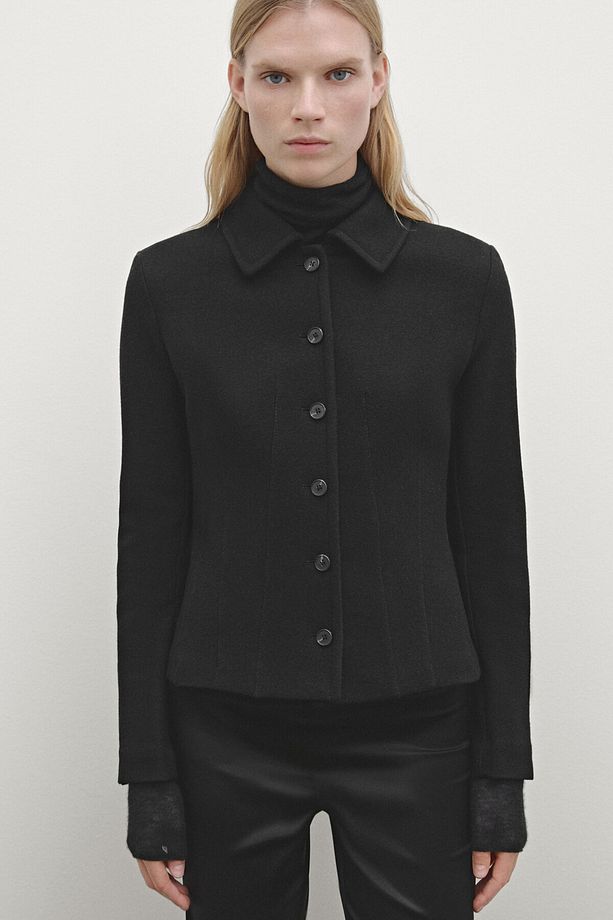 Fitted jacket 100% wool - 2