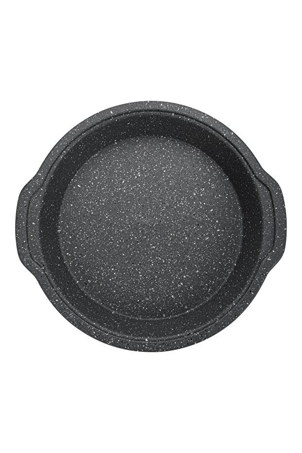 Round Roaster Pan 26cm, Carbon Steel Non Stick Coating 4.5cm Deep Roaster Pan, PFOA Free