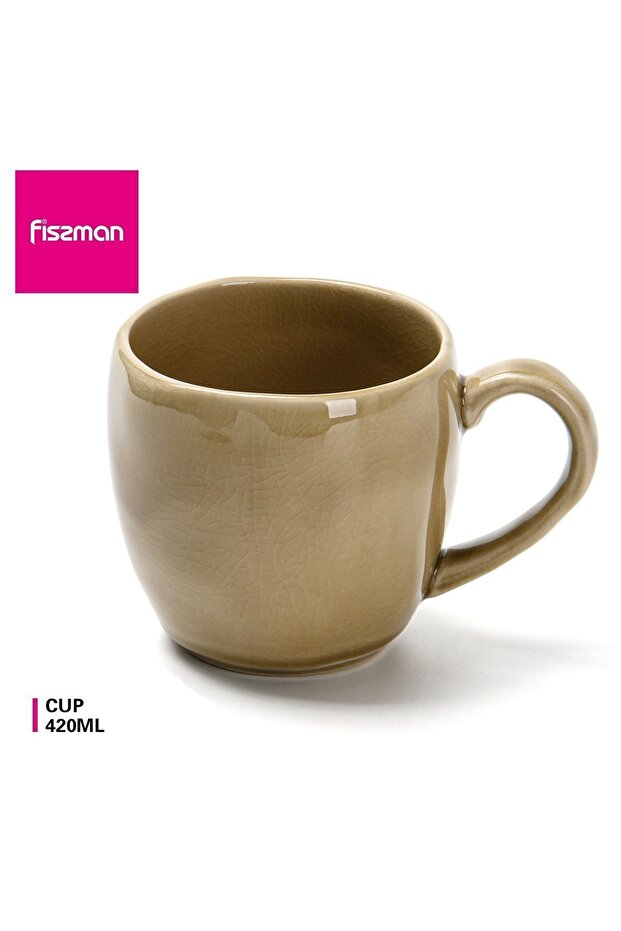 Ceramic Cup Brown 420ml
