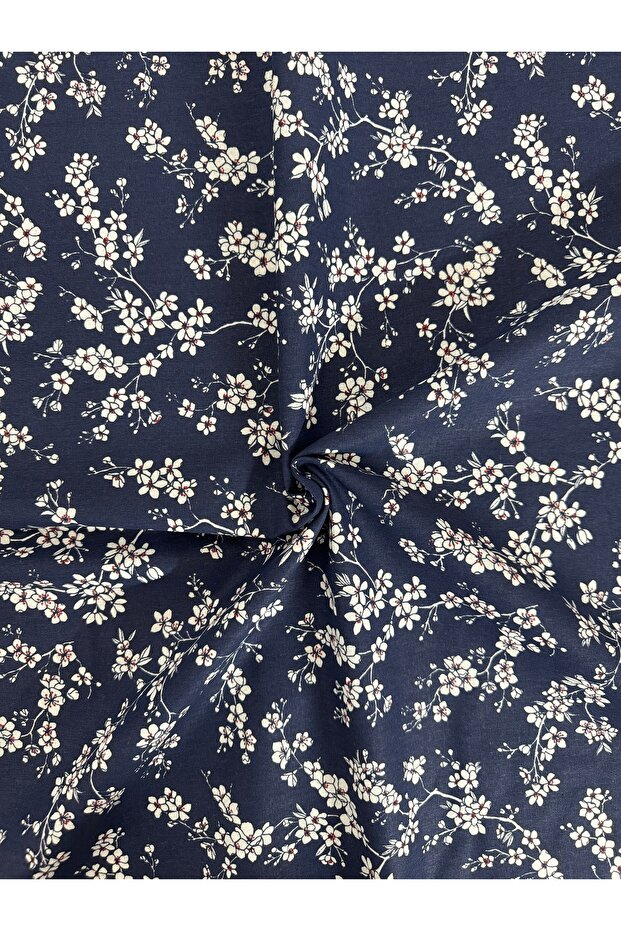 100% Cotton Patterned Poplin Fabric - Width: 160cm