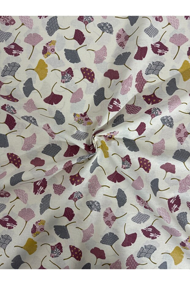 100% Cotton Patterned Poplin Fabric - Width: 160cm
