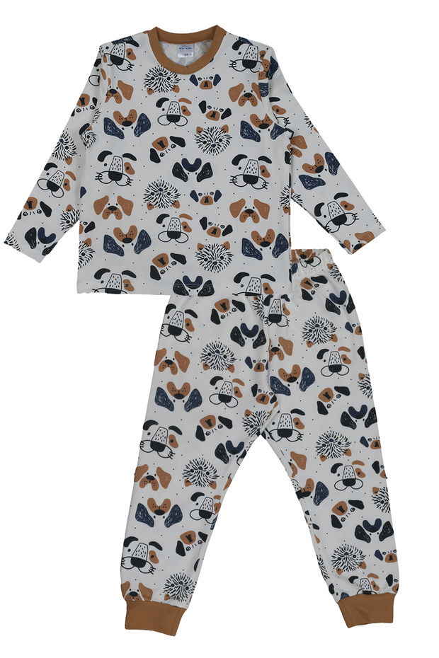 Boy's 100% Cotton Long Sleeve Top and Bottom Pajama Set New? Seasonal Comfortable Fit