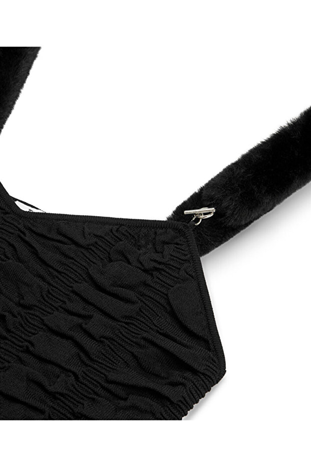 KONTRAST ASKILI TRİKO BLUZ - 4