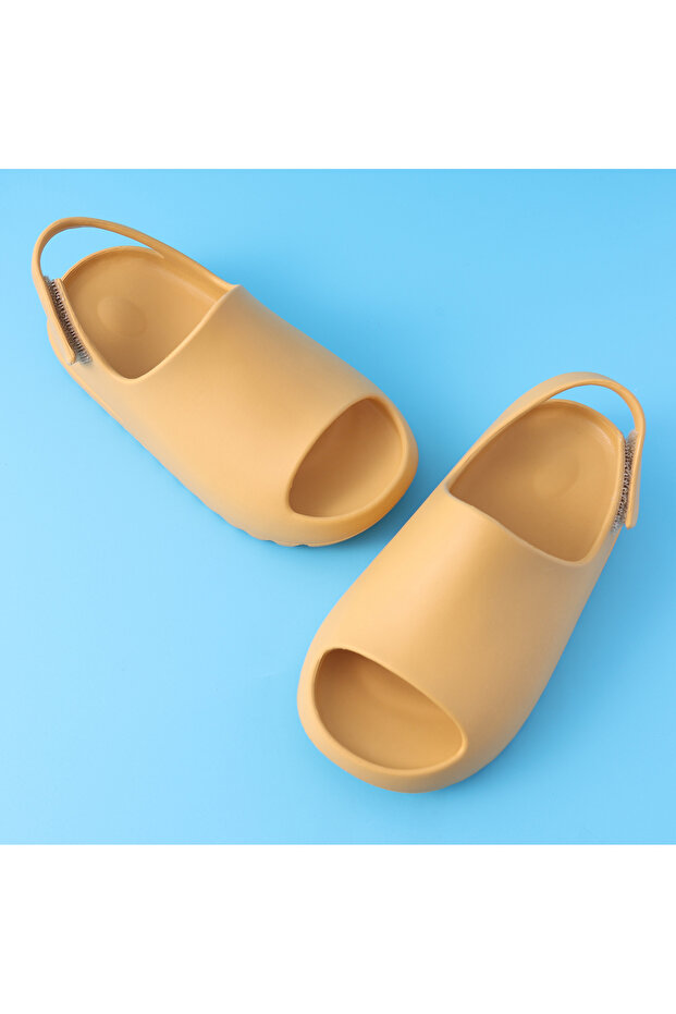 صندل كلاسيكي بحزام خلفي - أصفر - 7