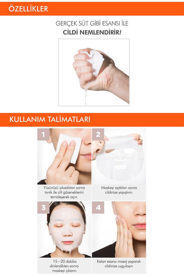Pürüzsüzleştirici Yaprak Maske (ÇİKOLATA-SÜT) A'pıeu Chocolate Milk One-pack - 3