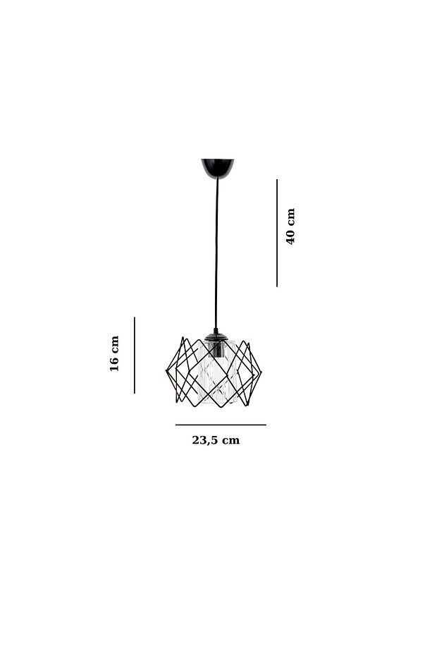 Modern Tasarım Labirent Model Şeffaf Mikalı Avize Salon, Mutfak, Antre, Çocuk Odası (1 ADET) - 4