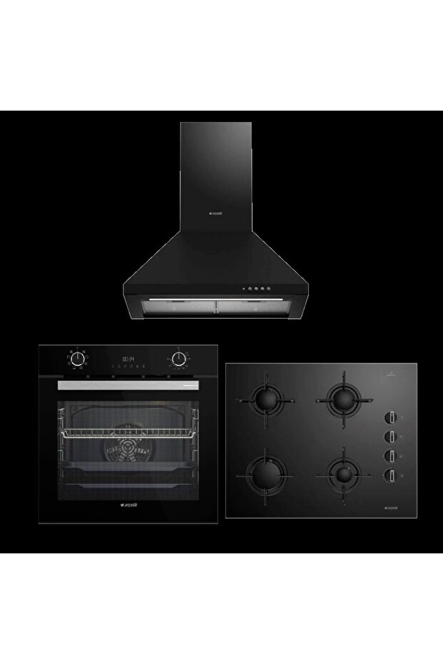 Yeni Siyah Pro Ankastre Set - 1