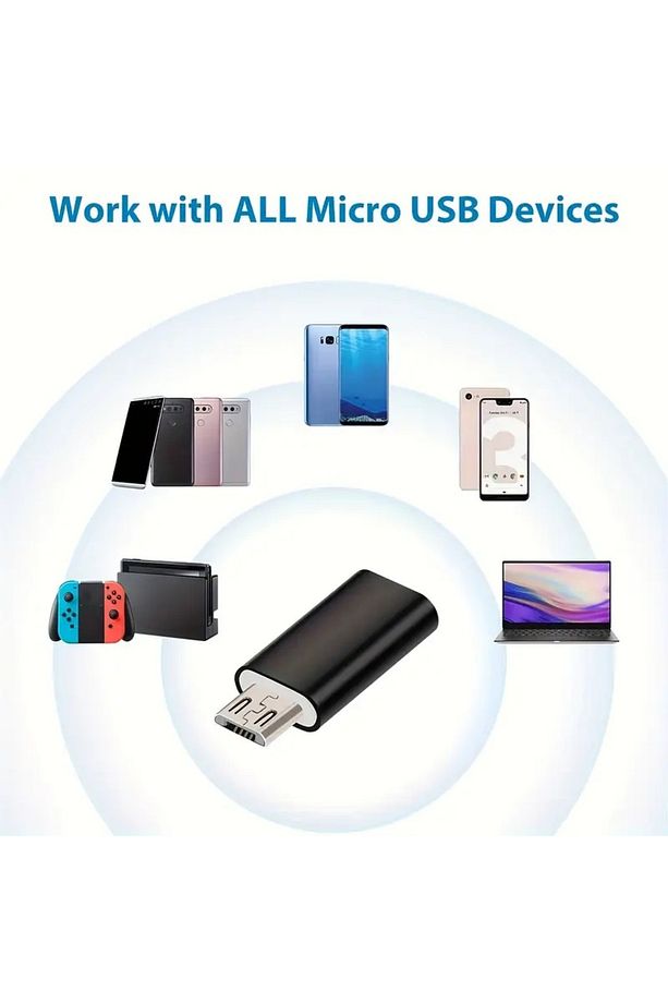 Type-C Micro USB Çevirici Typec Micro USB Dönüştürücü Typec Dişi Micro USB Erkek Çevirici Type-c Diş - 5