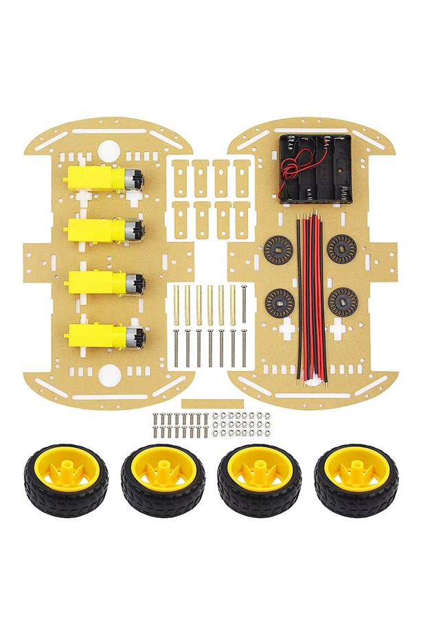 Arduino 4WD Araç Şase Kiti Robot Akıllı Araba Kiti - 3