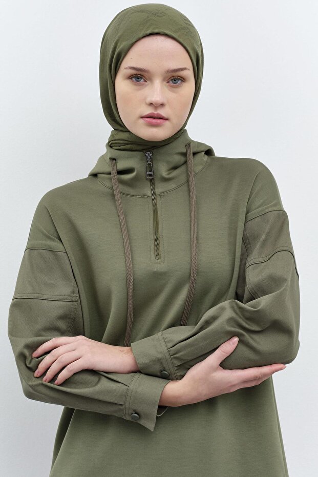 Örme Sweat - Haki - 4