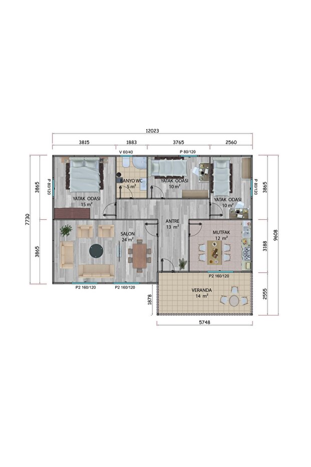 103 M2 Prefabrik Ev - 2